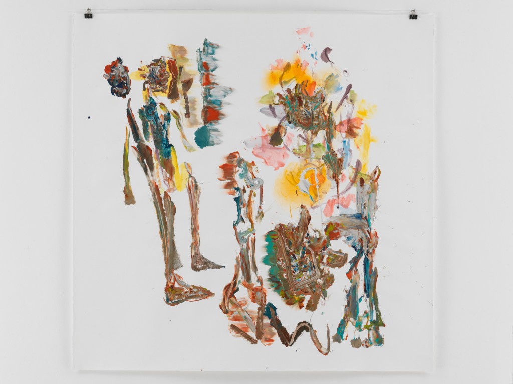 Der Eisheilige, 2010, Mischtechnik auf Papier, 133,5 x 110 cm