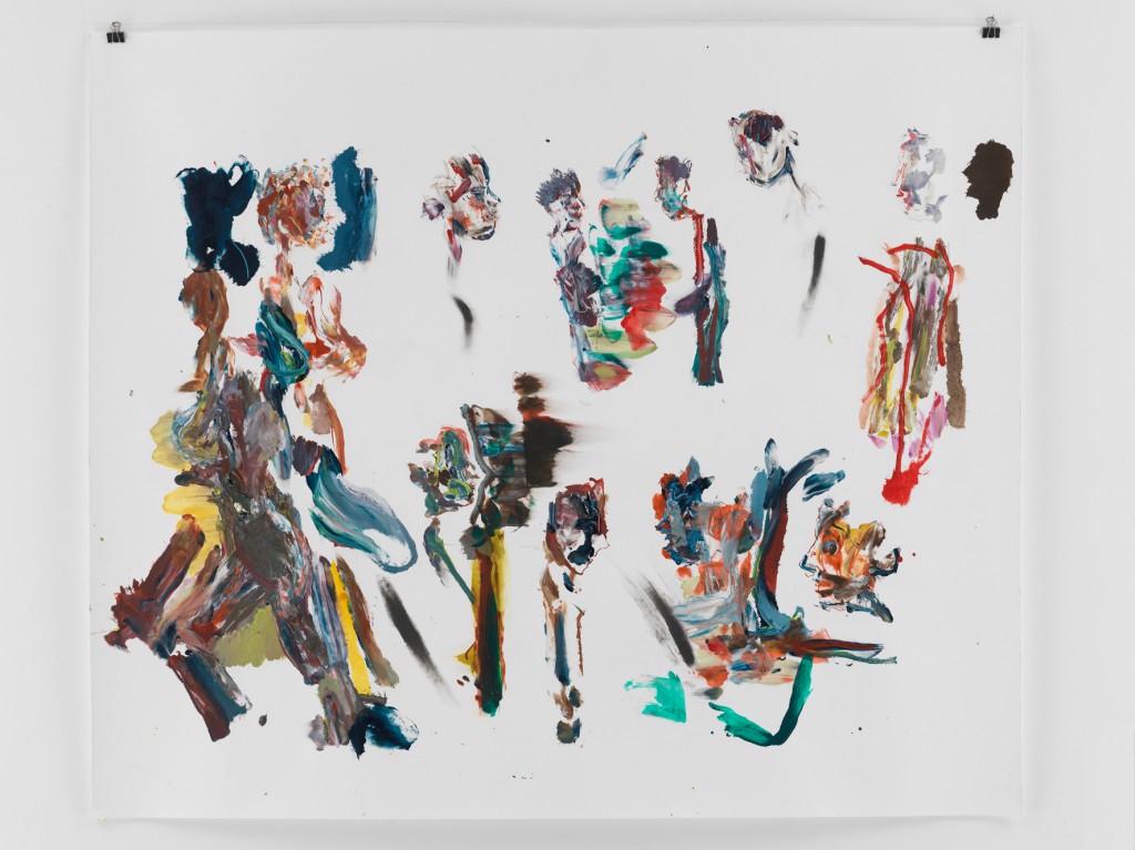 Der Film, 2010, Mischtechnik auf Papier, 133,5 x 110 cm