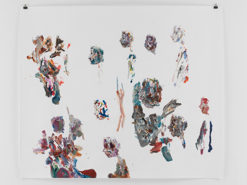 Dötschköpfe, 2010, Mischtechnik auf Papier, 133,5 x 110 cm