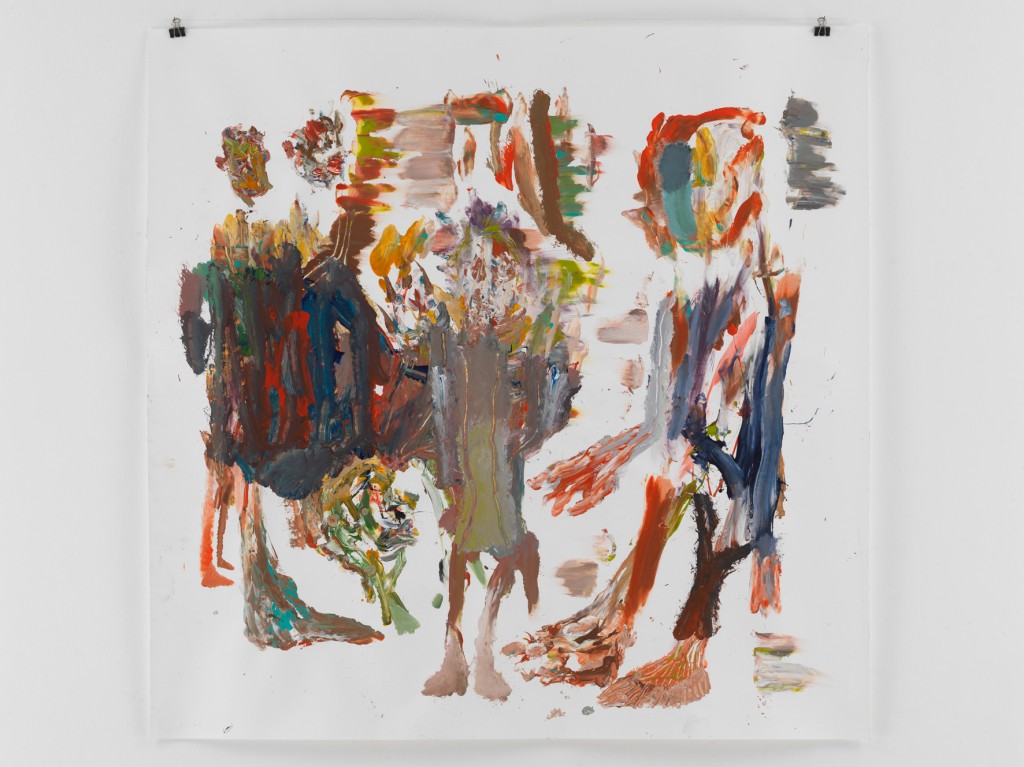 Schöner Tag Im Winter, 2010, Mischtechnik auf Papier, 133,5 x 110 cm